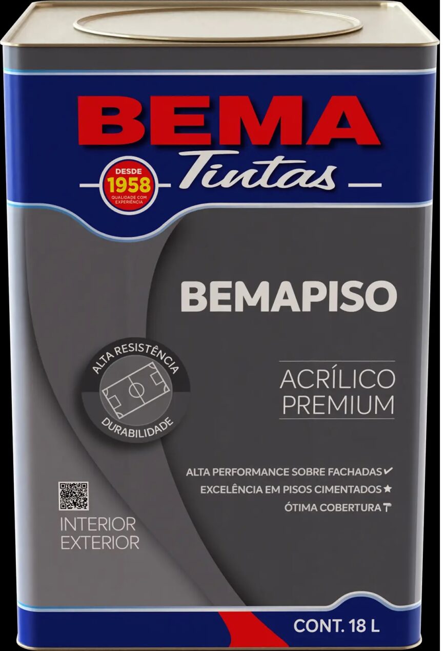 Tinta Acrilica premium bemapiso 18lt